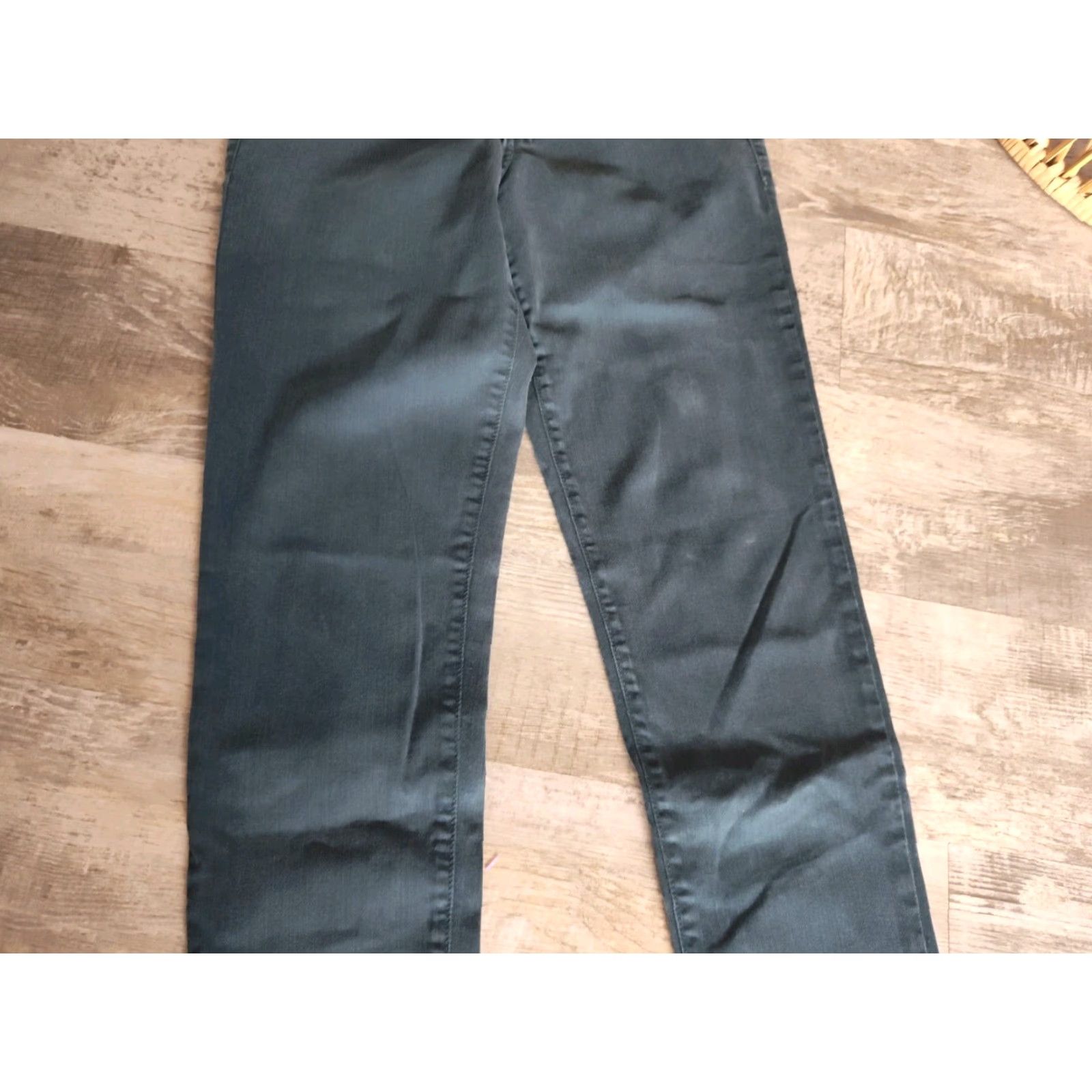 Vintage Flying Monkey Skinny Jeans Women 30x30 Slim Fit Green Denim Made In USA Size 30" / US 8 / IT 44 - 4 Thumbnail