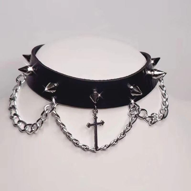 Jewelry Choker Cross Gorgeous Jewellery Necklace Size ONE SIZE - 4 Thumbnail