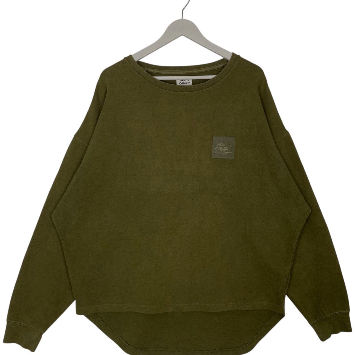 Vintage Vintage Camp7 Sweatshirt Crewneck Big Logo Green Size L Size US L / EU 52-54 / 3 - 1 Thumbnail