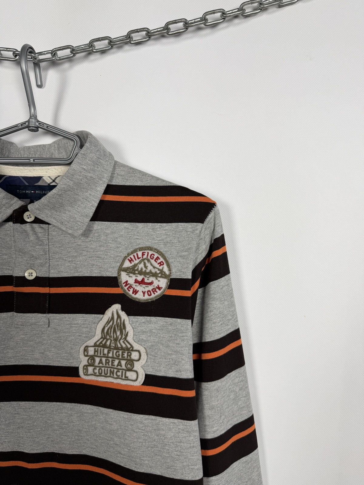 Tommy Hilfiger Tommy Hilfiger Long Sleeve Striped Polo Shirt Area Council Size US S / EU 44-46 / 1 - 2 Thumbnail