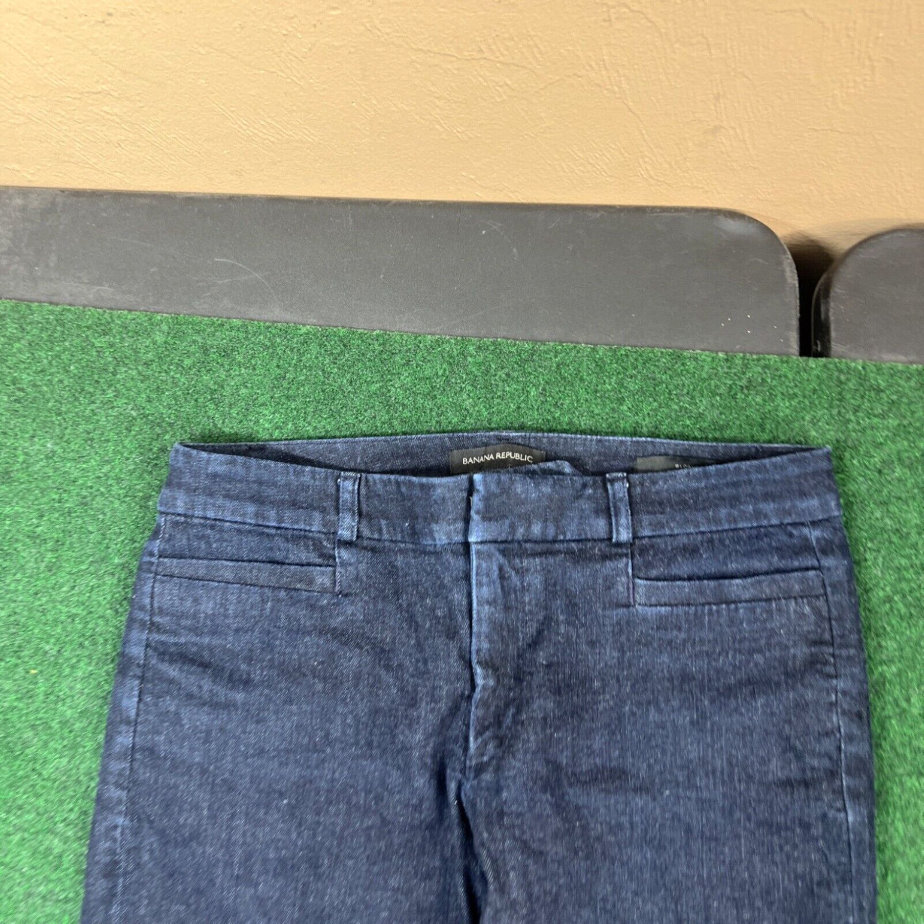 EB Denim Banana Republic Sloan Crop Denim Pants Chambray Mid-rise Womens Size 4 29x27 Size 27" / US 4 / IT 40 - 2 Thumbnail