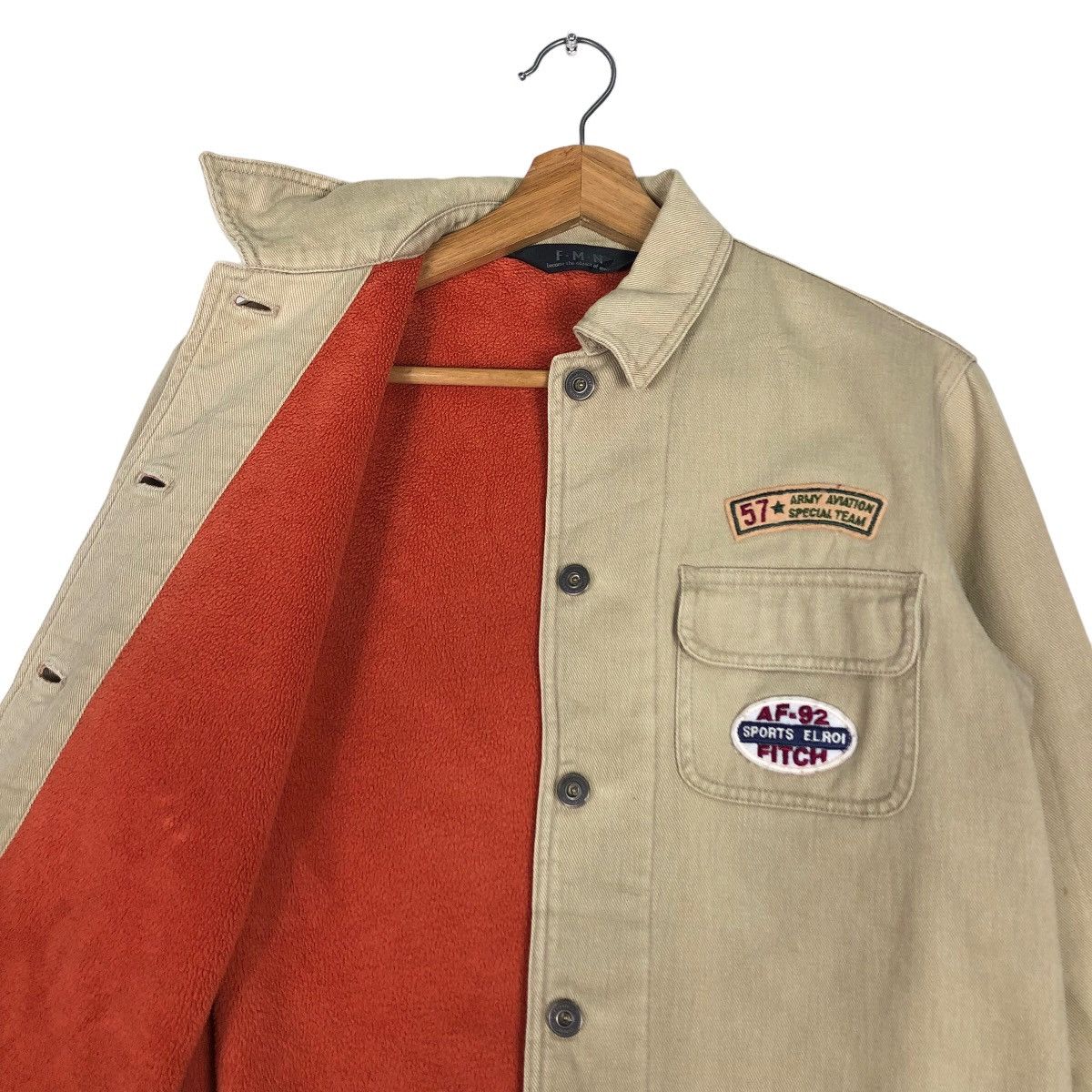Hysteric Glamour 🔥Vtg Work Shirt Jacket Patches Nombreux Japan Made Size US M / EU 48-50 / 2 - 10 Thumbnail
