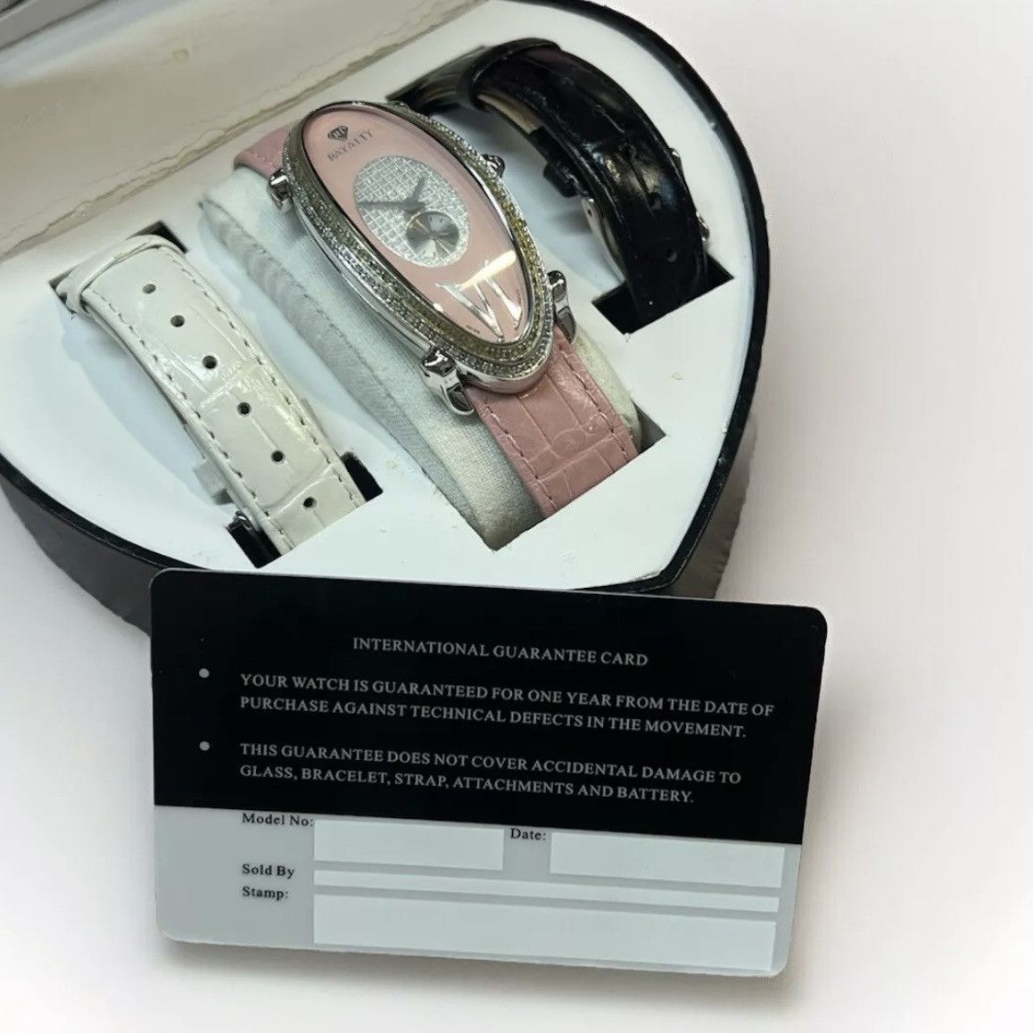 Designer × Vintage Pink Rayalty Women’s Watch & Watchbands GS9316 No.0021 Size ONE SIZE - 9 Thumbnail