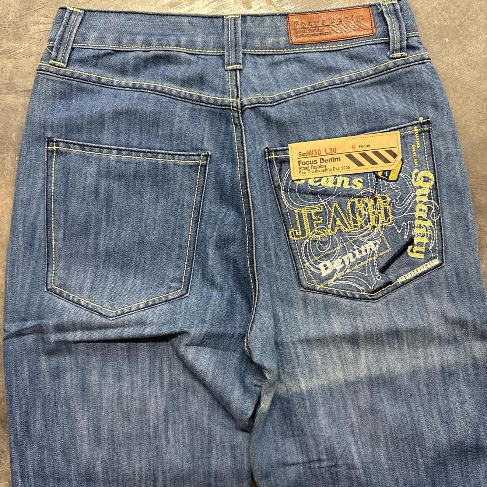 Vintage Vintage Deadstock Focus Embellished Embroidered Denim Jeans Size US 30 / EU 46 - 5 Thumbnail
