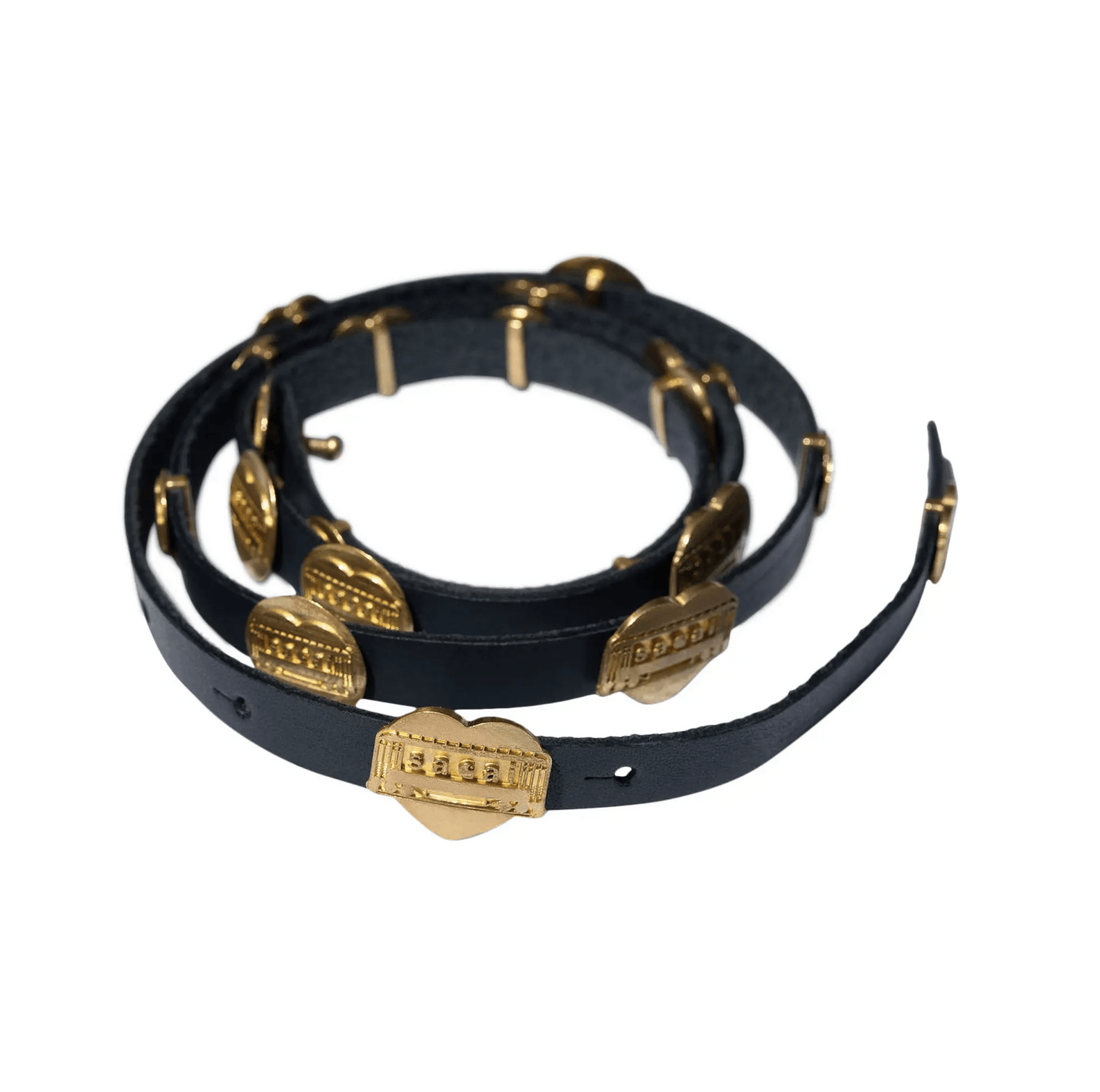 Carhartt Wip × Sacai Sacai Carhartt WIP Leather Belt in Black Gold Size ONE SIZE - 1 Thumbnail