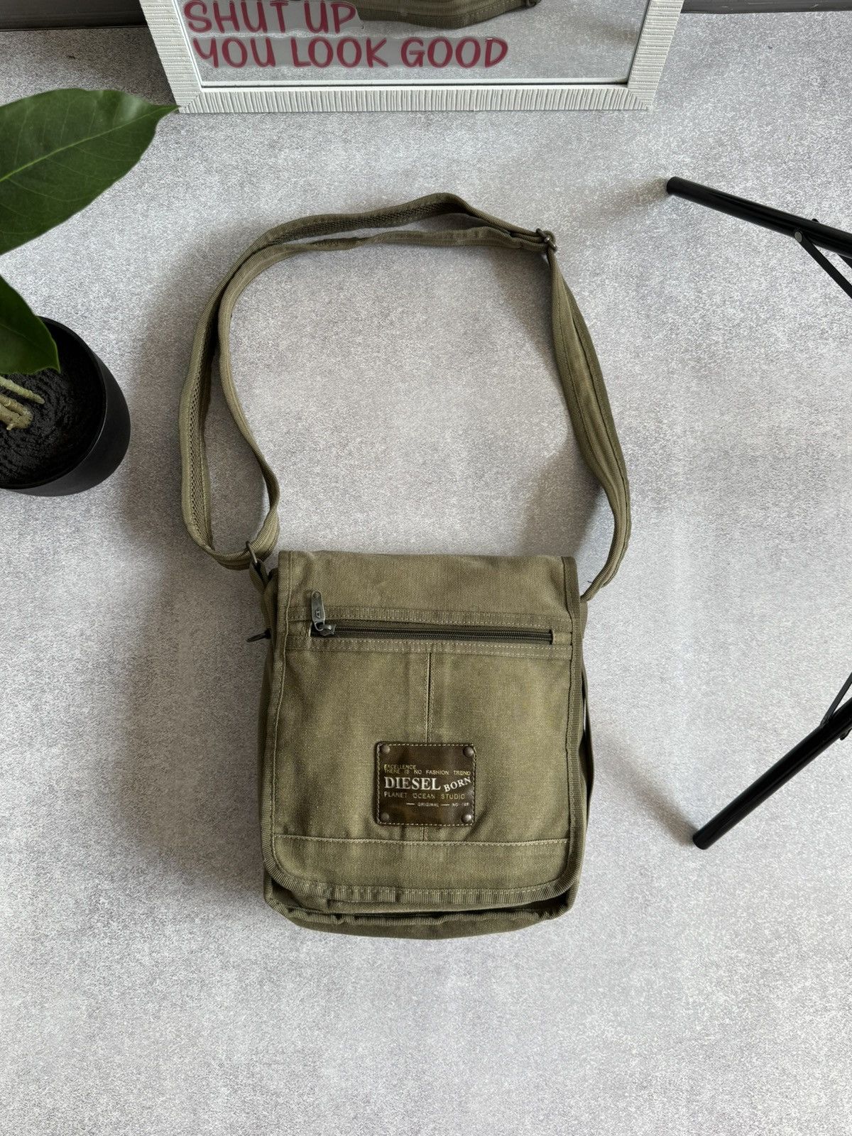 Diesel Vintage 90s Diesel Backpack Olive Y2K | Grailed