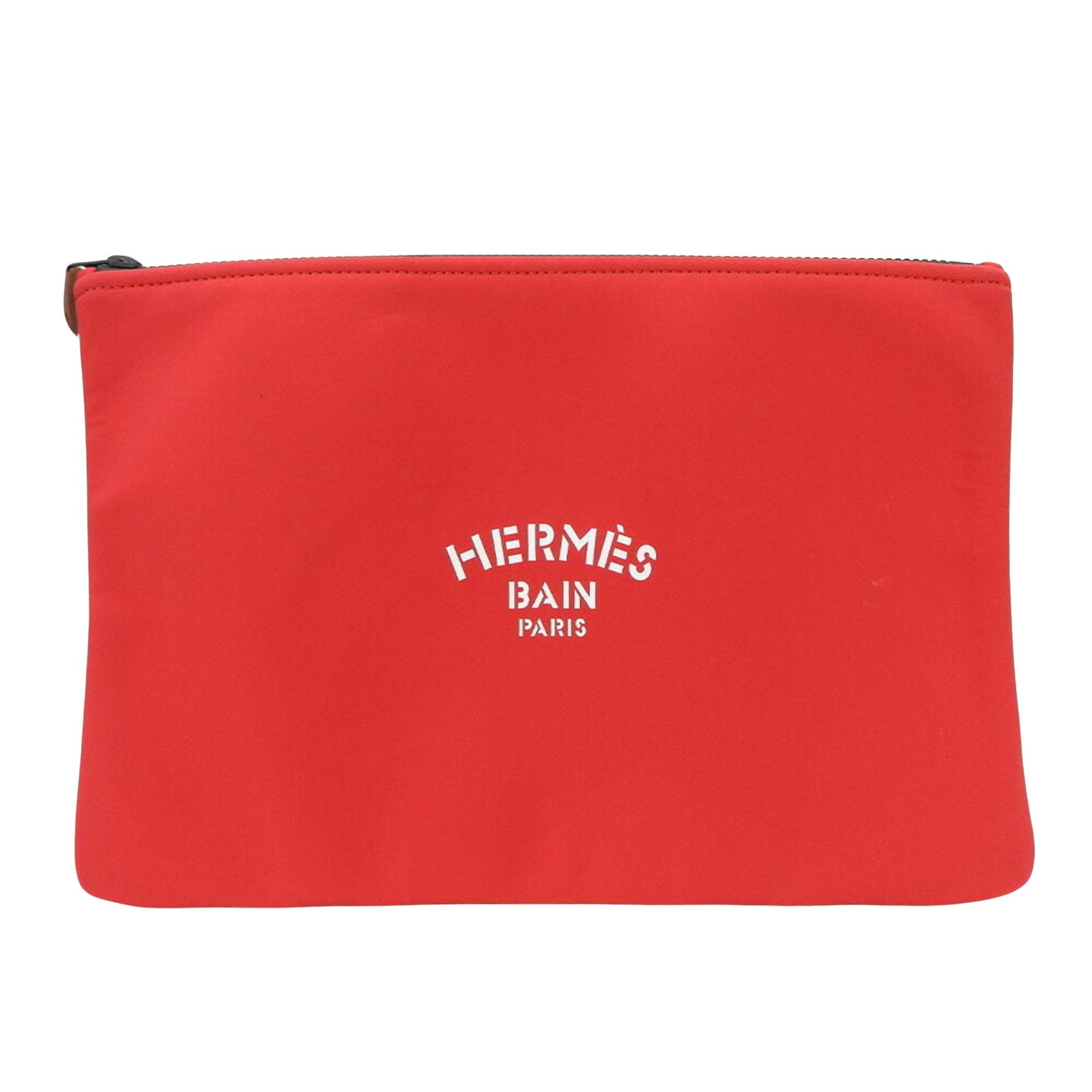 image of Hermes Kara Clutch in Red, Women's