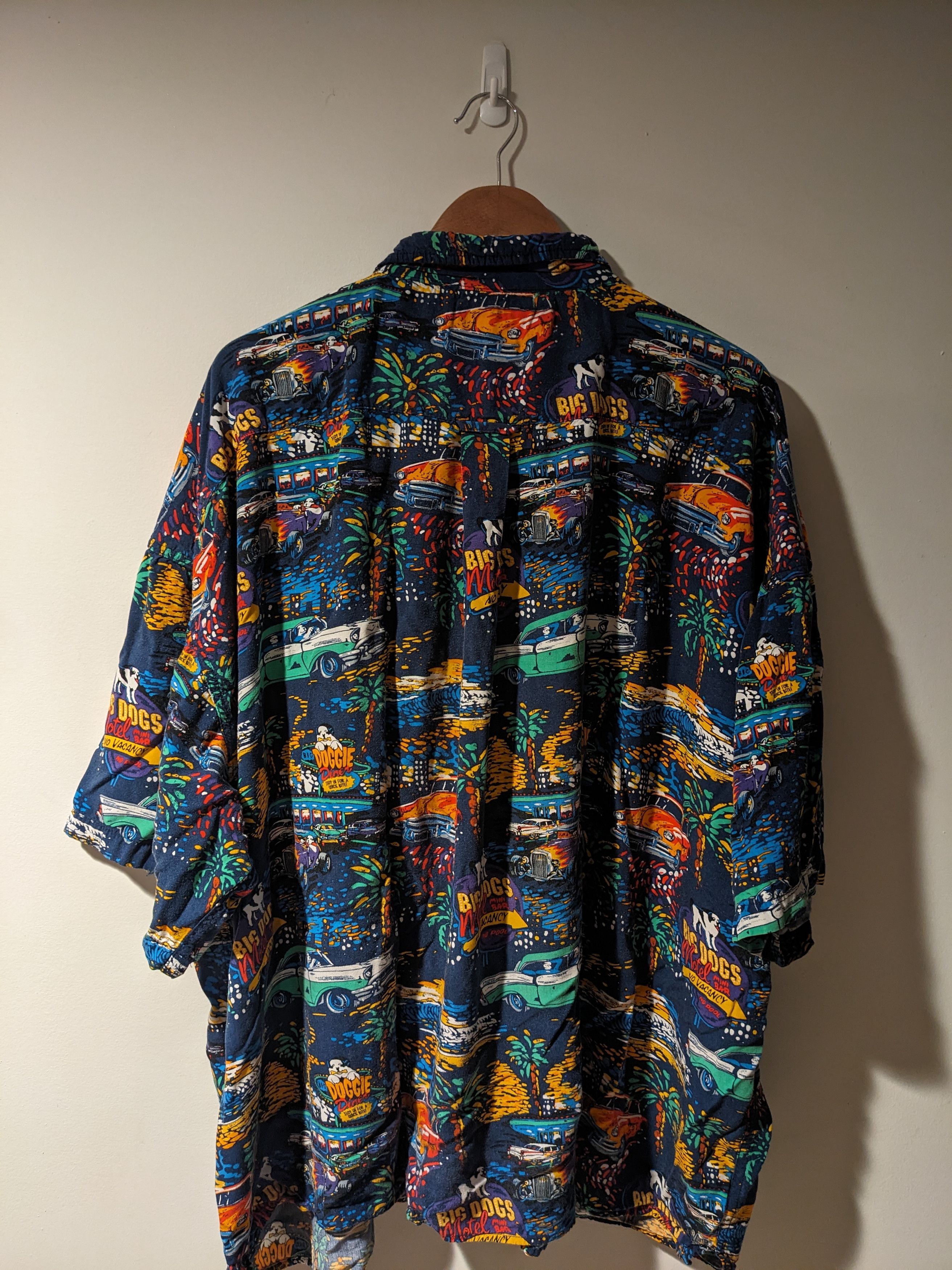 Big Dogs × Vintage Vintage Y2K Big Dog Diner Motel 4X-Large Short Sleeve Shirt Size US XXL / EU 58 / 5 - 5 Thumbnail