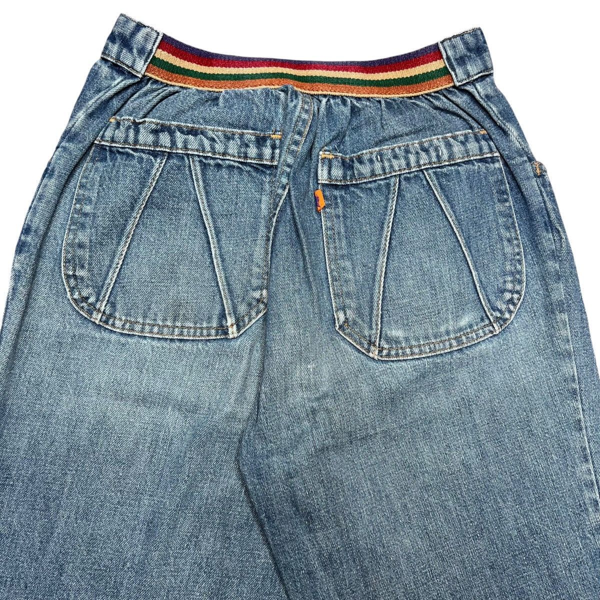 Levi's × Vintage Levis 214 Fresh Produce Orange Tab Flared Bell Bottom Jeans Size 26" / US 2 / IT 38 - 6 Thumbnail