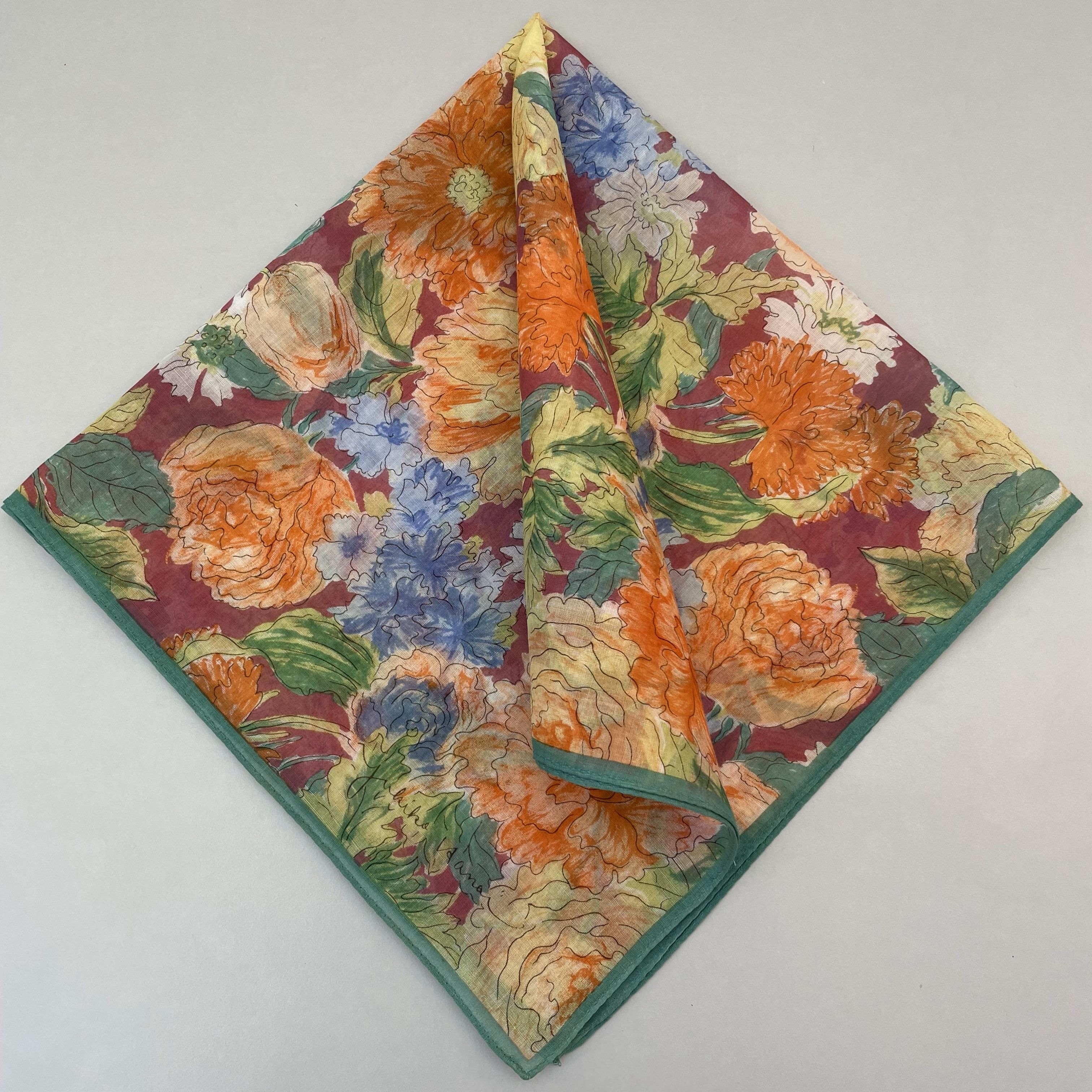 Japanese Brand Yukiko Hanai Handkerchief / Neckerchief / Bandana - 4245 Size ONE SIZE - 1 Thumbnail