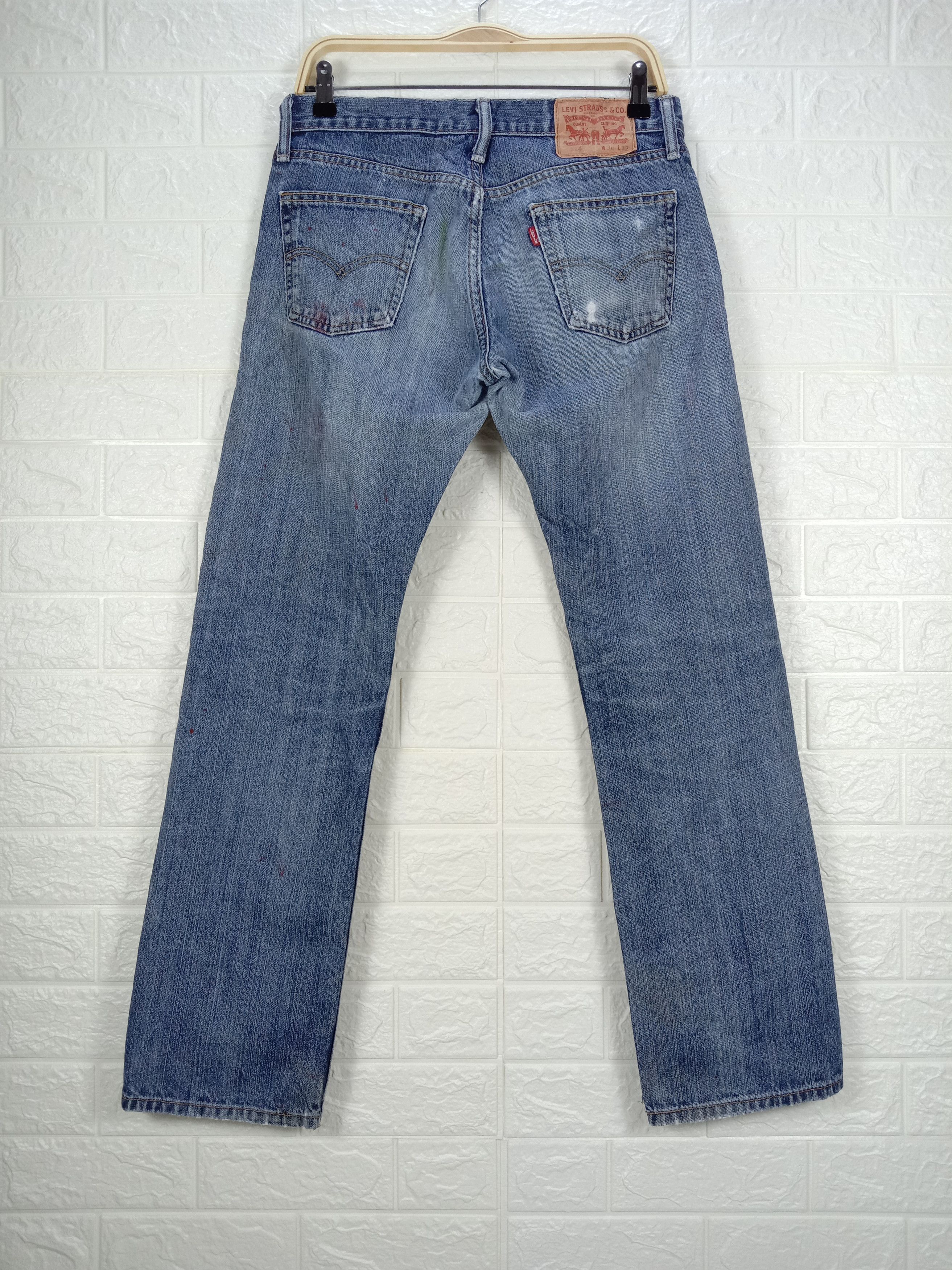 Levi's Vintage Levi's 514 Paint Splatter Jeans Distressed Denim Size US 30 / EU 46 - 5 Thumbnail