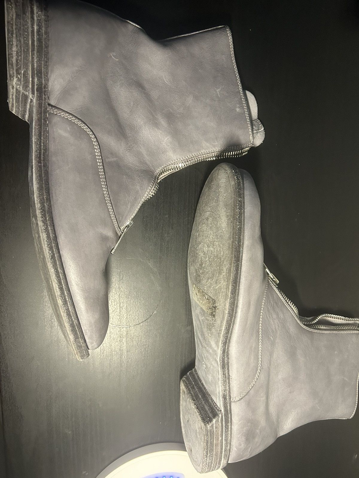 Guidi Guidi grey front zipper boots Size US 10 / EU 43 - 4 Thumbnail