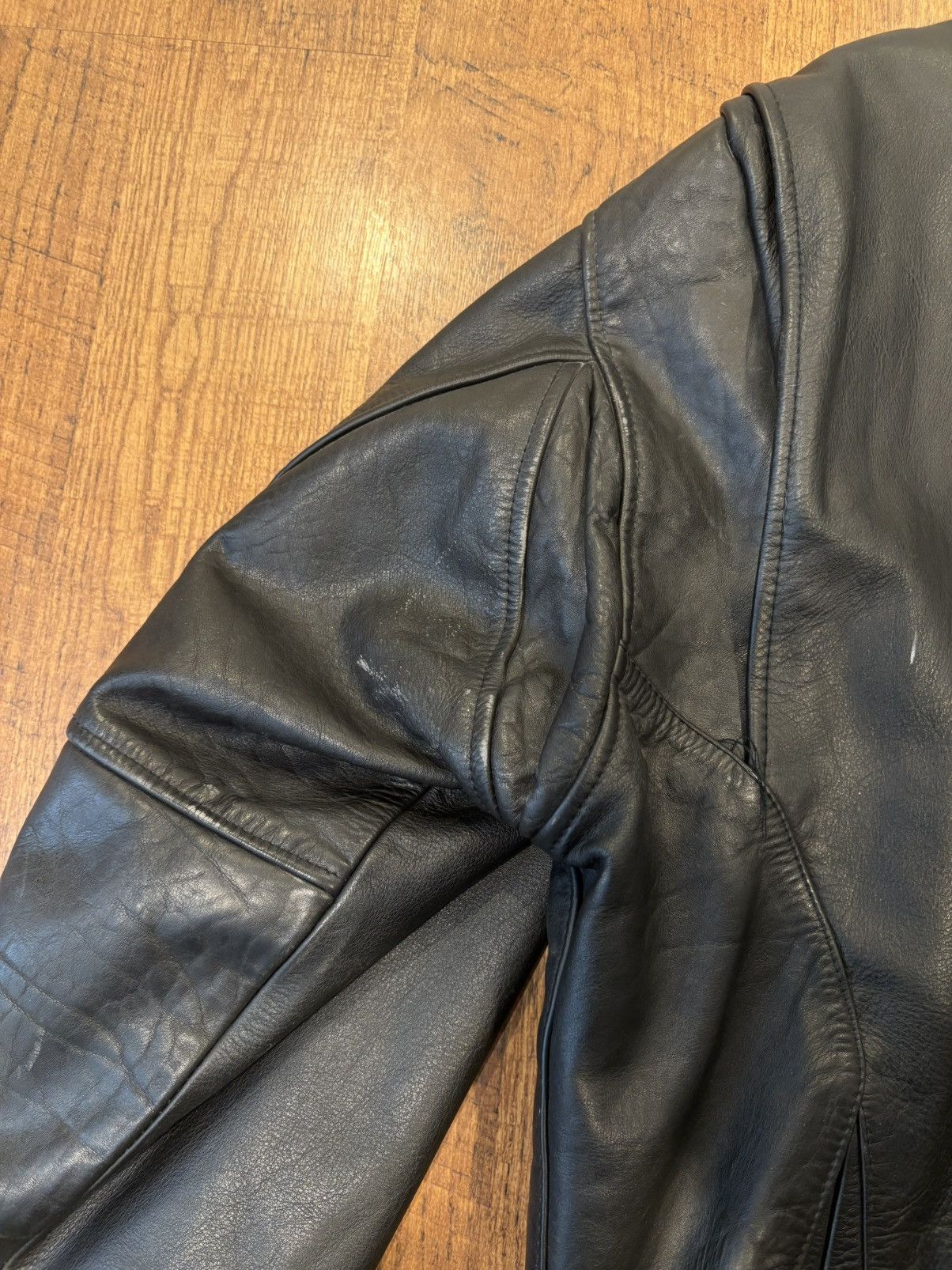 Avirex Vintage Avirex Leather Jacket Mens XL Pocket Motorcycle Size US XL / EU 56 / 4 - 13 Thumbnail