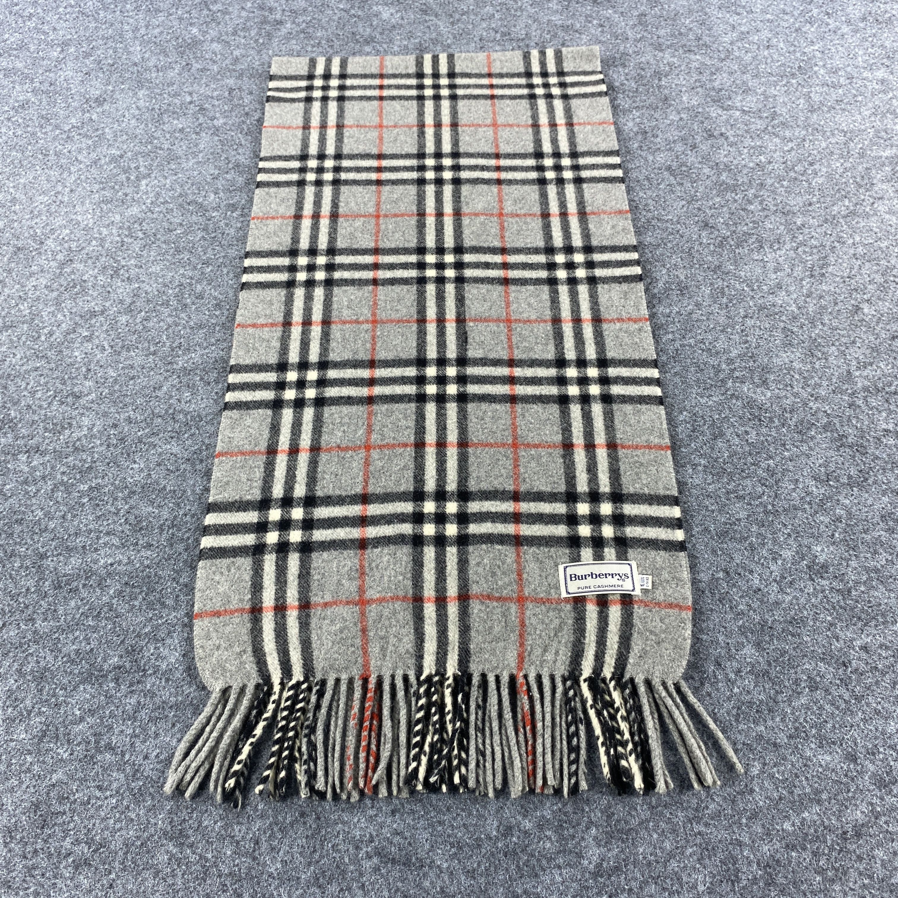 Burberry × Vintage Burberrys Scarf # D602 # Muffler # Neckwear Size ONE SIZE - 4 Thumbnail