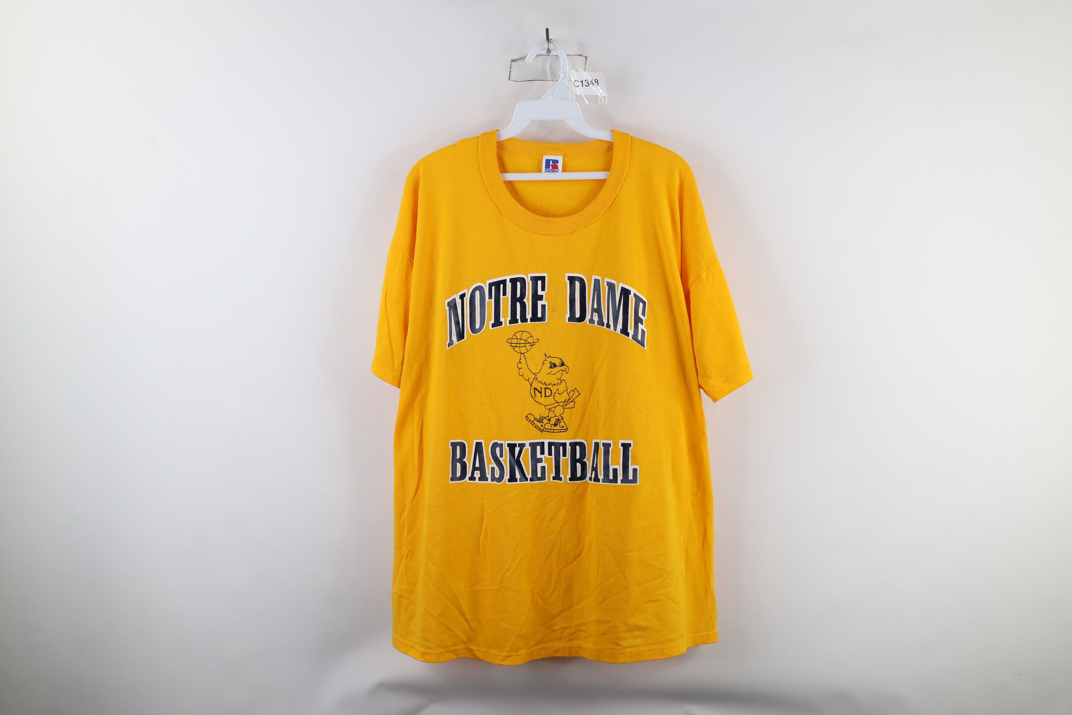 Russell Athletic × Vintage Vintage 90s Russell Athletic Dame Basketball T-Shirt USA Size US XL / EU 56 / 4 - 1 Thumbnail