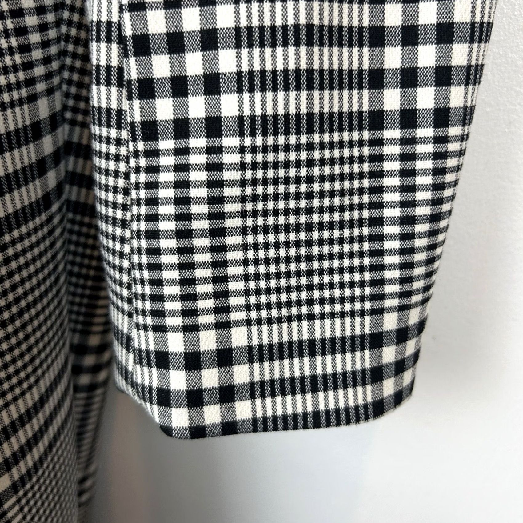 Vintage Carolina Belle Plaid Jacket Womens L Long Black Open Coat Business Casual Formal Travel Workwear Size L / US 10 / IT 46 - 5 Thumbnail