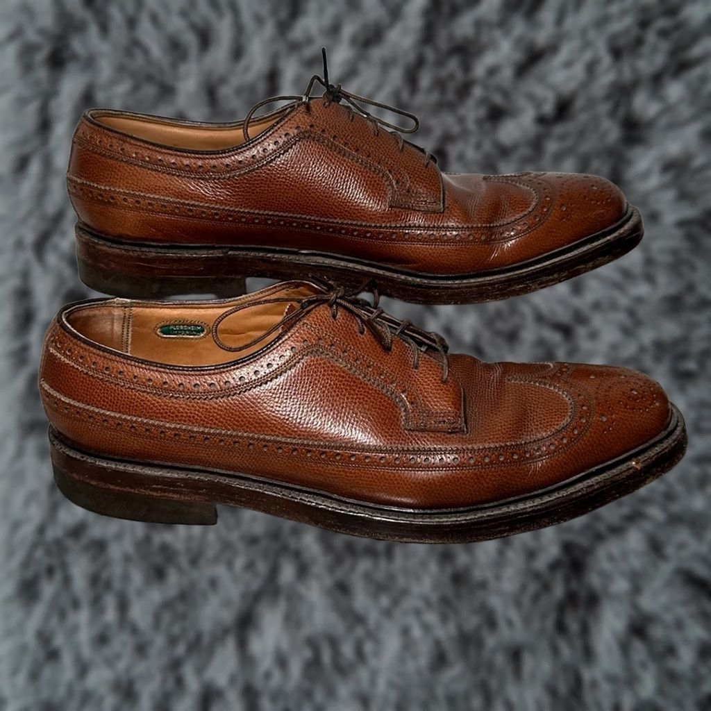 Florsheim Florsheim Imperial Kenmoor Longwing Bluchers Brown - 11.5 B - Goodyear Welted - Leather Oxford Mens Shoes Size US 12 / EU 45 - 1 Thumbnail