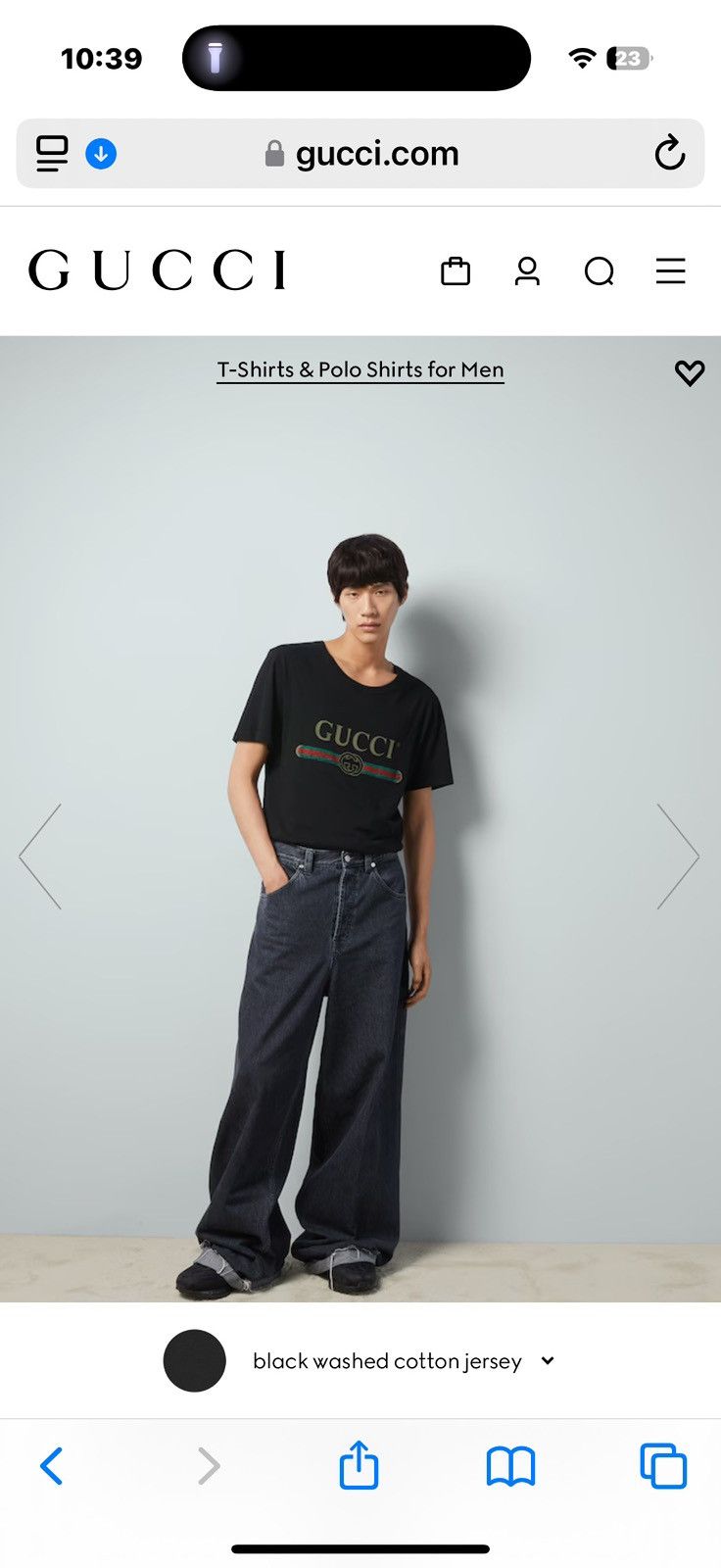 Gucci Gucci OVERSIZE WASHED T-SHIRT WITH GUCCI LOGO Size US XXL / EU 58 / 5 - 5 Thumbnail