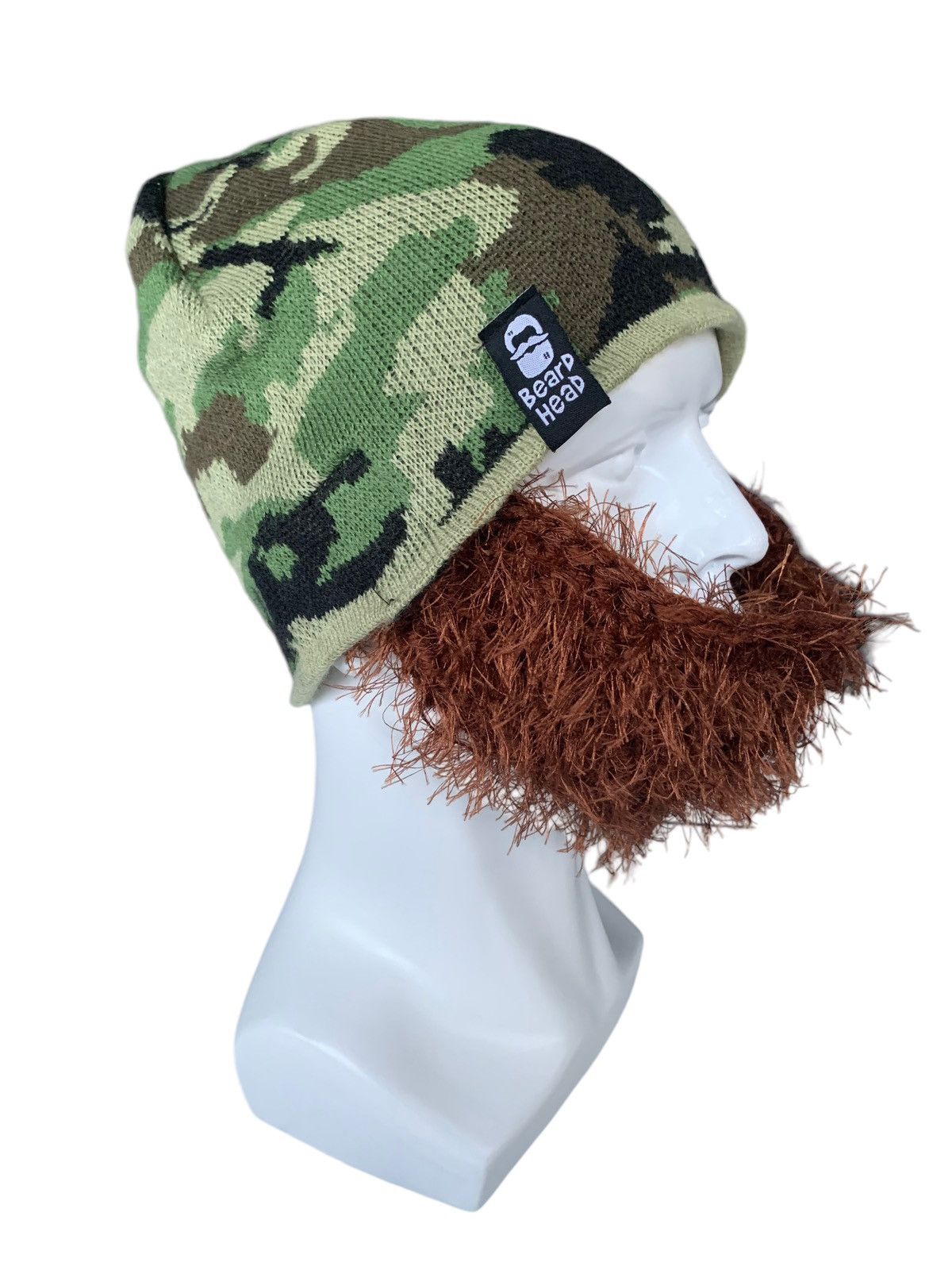 14th Addiction × Japanese Brand Beard Head Busy Duke Bearded Face Camo Beanie Hats Size ONE SIZE - 7 Thumbnail