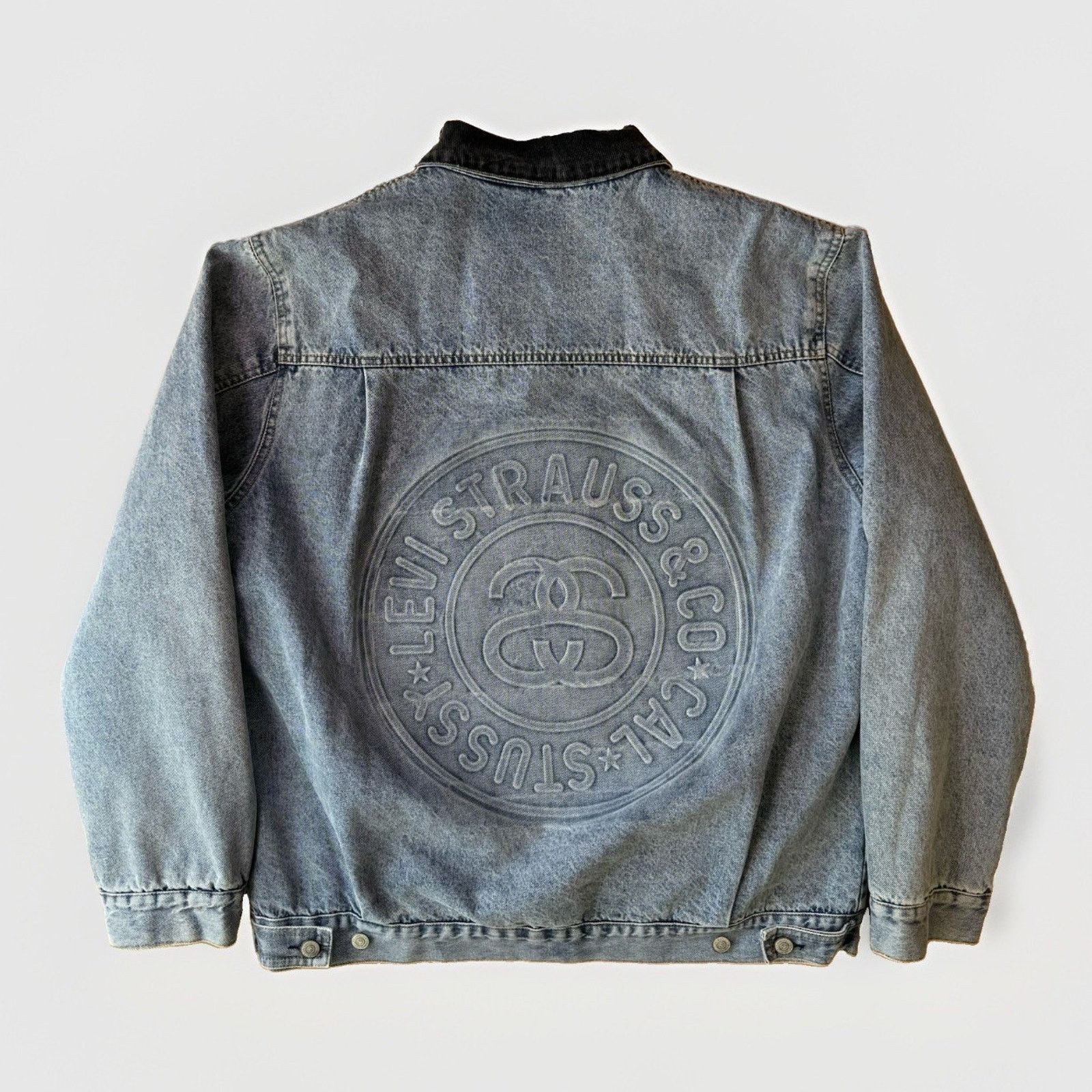 Levi's × Stussy Stussy x Levi's Crispy Rinse Trucker Jacket | Grailed