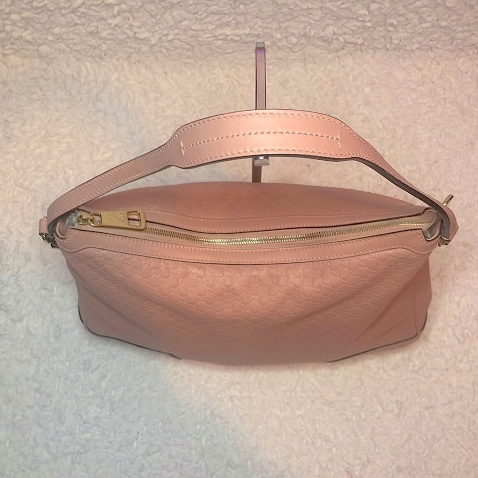 Gucci Gucci Bree Microguccissima GG Hobo Bag Pink 449244 Size ONE SIZE - 7 Thumbnail