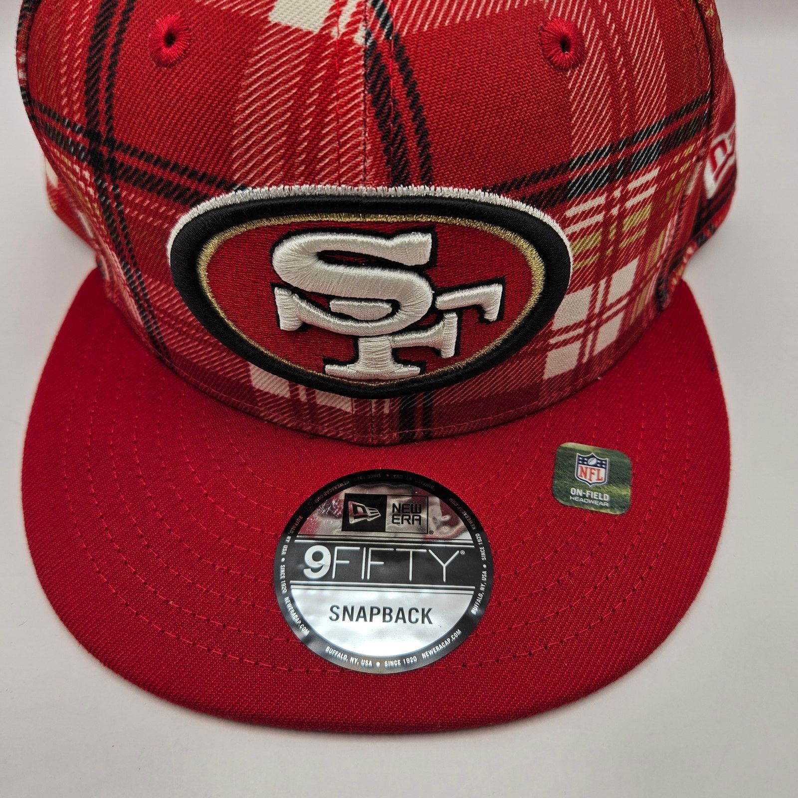 New Era NEW ERA X SAN FRANCISCO 49ERS NFL PLAID RED SNAPBACK HAT NWT Size ONE SIZE - 6 Thumbnail