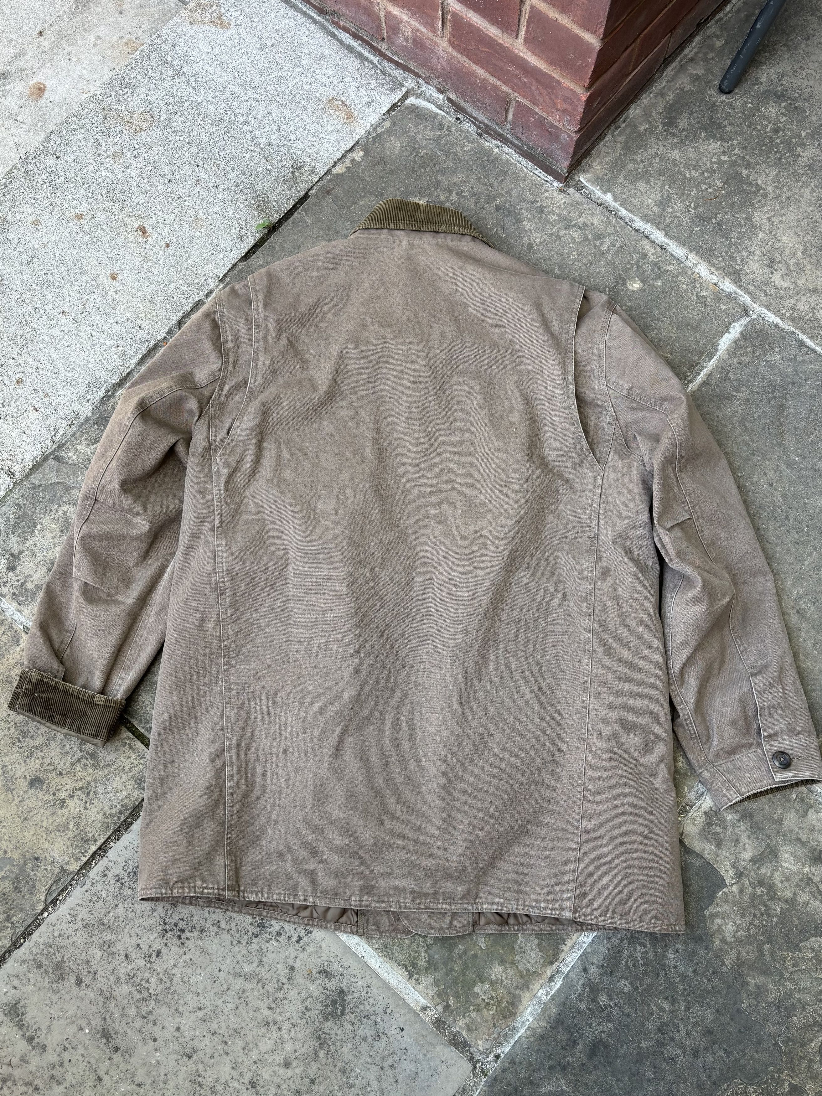 Gap × Vintage 1990s Vintage GAP Chore Coat Quilt Lined Canvas Corduroy Size US L / EU 52-54 / 3 - 10 Thumbnail