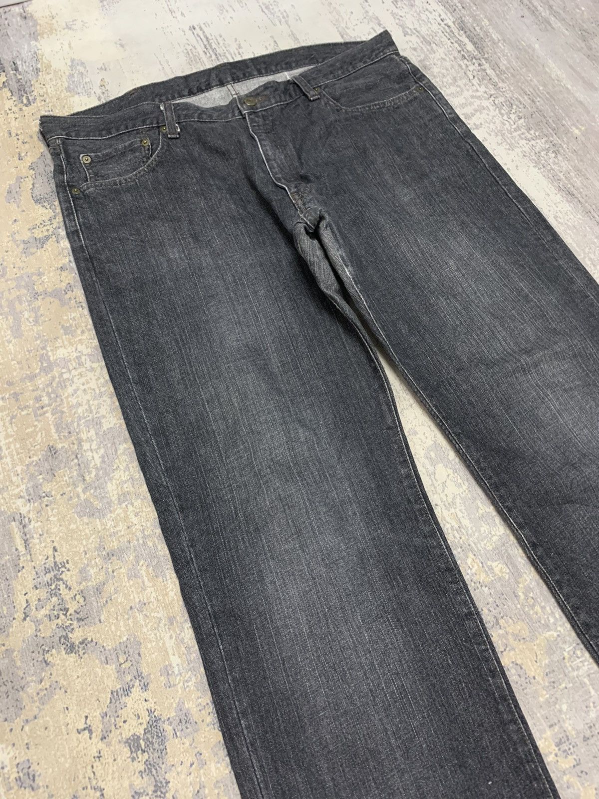 Japanese Brand Vintage 90s Japanese Uniqlo Baggy Style Denim Jeans Size US 39 - 2 Thumbnail