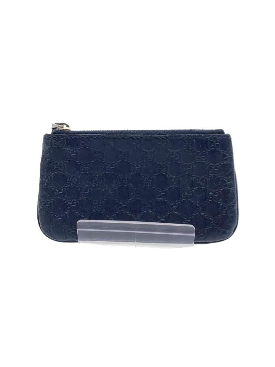 Gucci Gucci Micro Guccissima Leather Coin Case Navy Size ONE SIZE - 1 Thumbnail