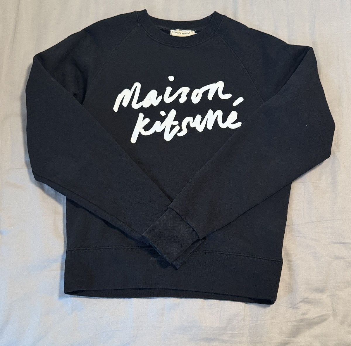 Maison Kitsune MAISON KITSUNE Black Crewneck Size XS / US 0-2 / IT 36-38 - 1 Thumbnail