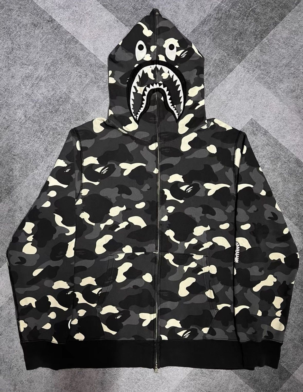 Bape × Lacoste Bape x Lacoste Aligator Full Zip Hoodie black 5