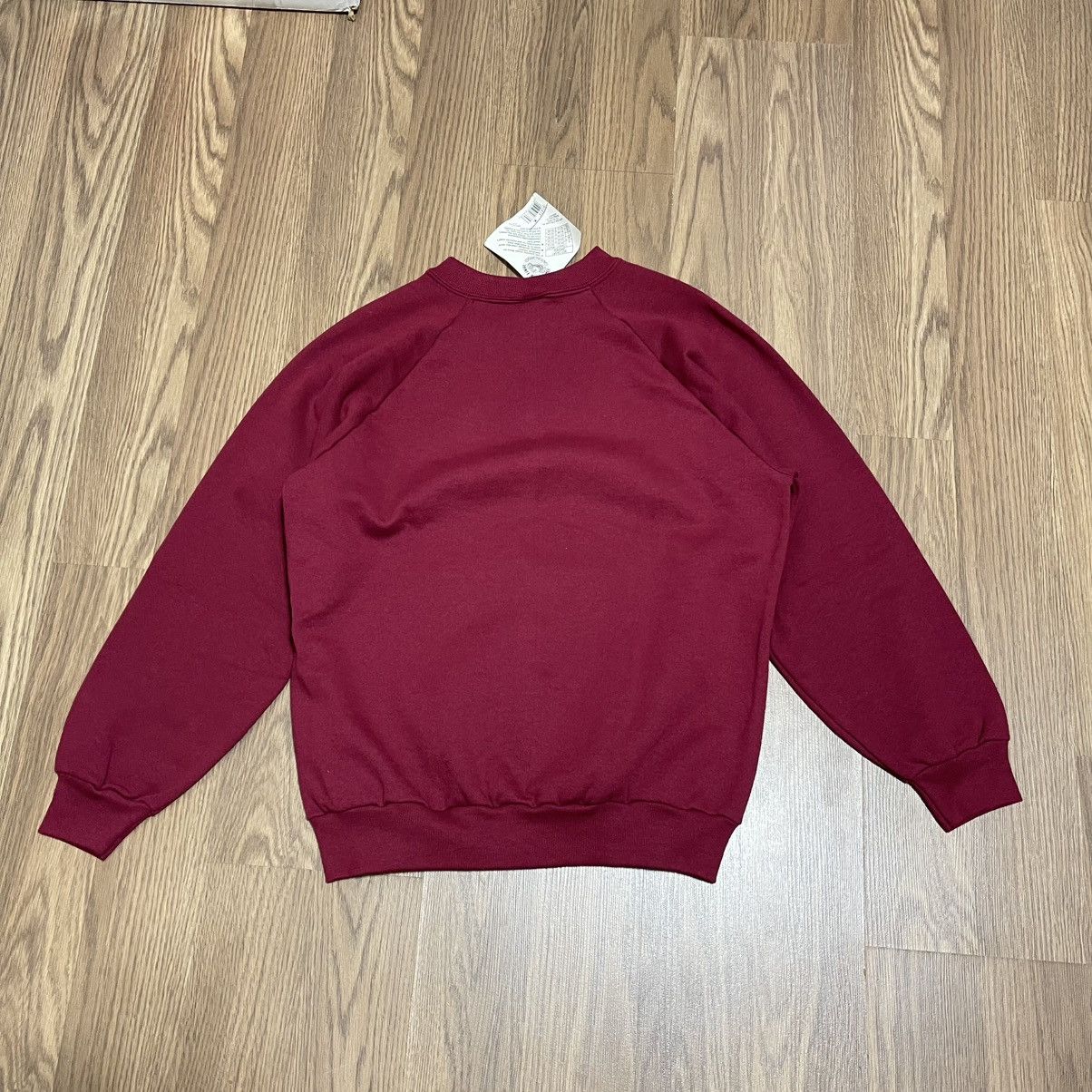 Vintage BRAND NEW Vintage Fruit Of Loom Sweatshirt Mens M burgundy Size US M / EU 48-50 / 2 - 4 Thumbnail