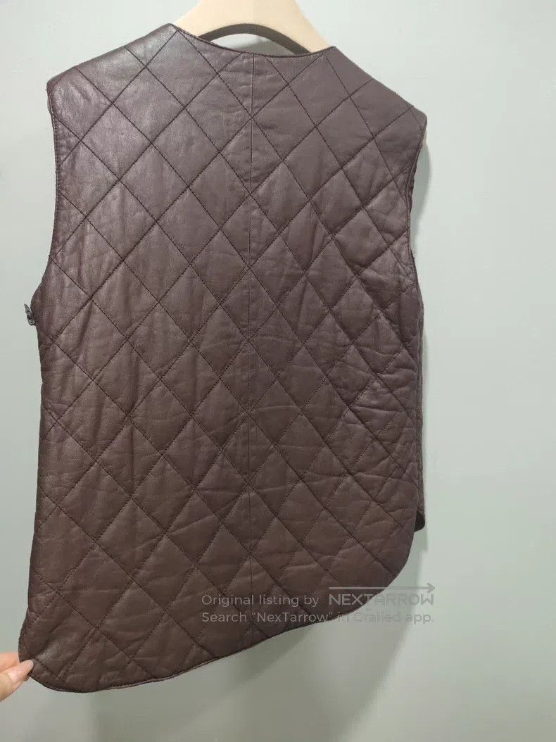 Brunello Cucinelli Brunello Cucinelli Leather vest, coffee color Size XS / US 0-2 / IT 36-38 - 6 Thumbnail