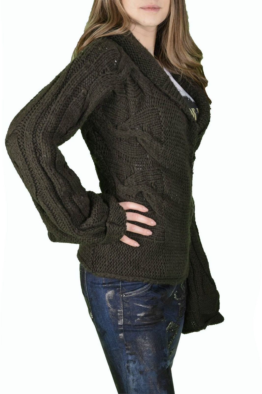 Miss Sixty Miss Sixty Vintage y2k Knit Zip Up Sweater Cardigan Size S / US 4 / IT 40 - 3 Thumbnail