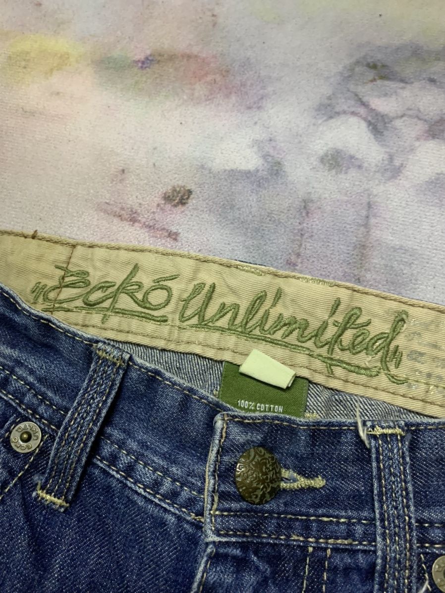 Ecko Unltd. × JNCO Vintage ECKO ULTD Wide Denim Size US 34 / EU 50 - 8 Thumbnail