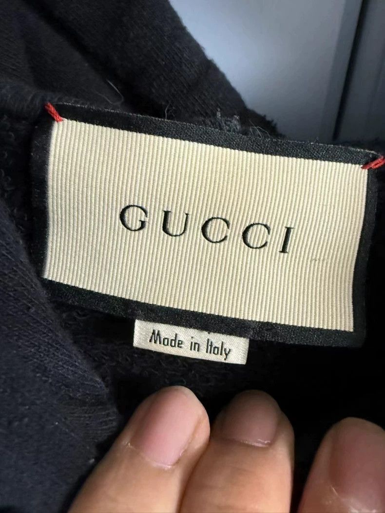 Gucci Gucci Black graffiti logo sweatshirt Size US XL / EU 56 / 4 - 3 Thumbnail