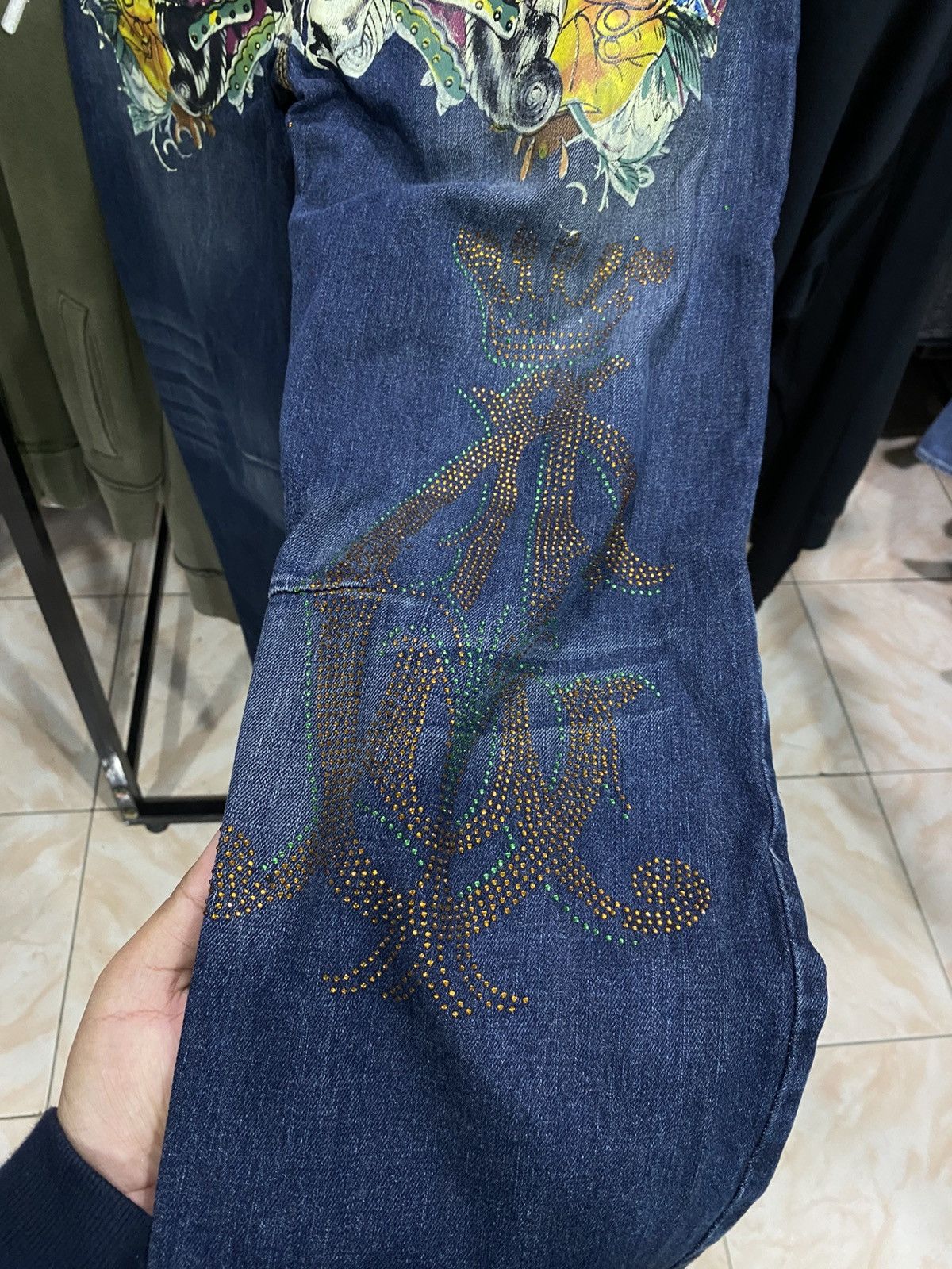 Christian Audigier Rare denim y2k christian audiger Size US 34 / EU 50 - 4 Thumbnail