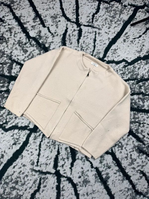 Sandro Elegant Sandro beige zip bomber jacket M Size M / US 6-8 / IT 42-44 - 2 Thumbnail