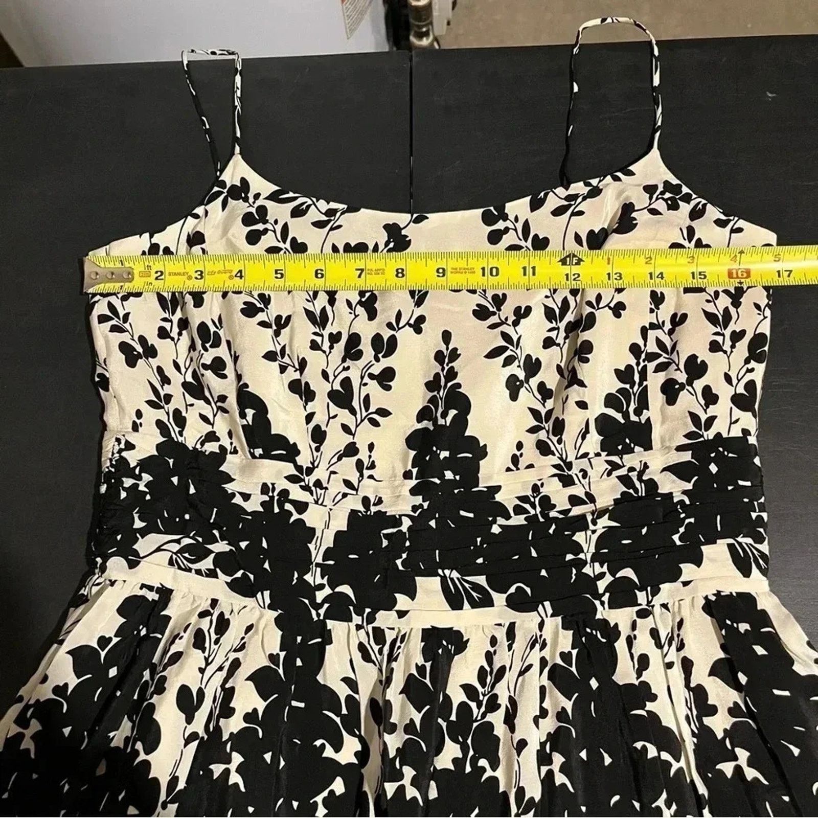 Ann Taylor Ann Taylor Silk Dress Black & Cream NWT Size 8 Lined Size M / US 6-8 / IT 42-44 - 6 Thumbnail