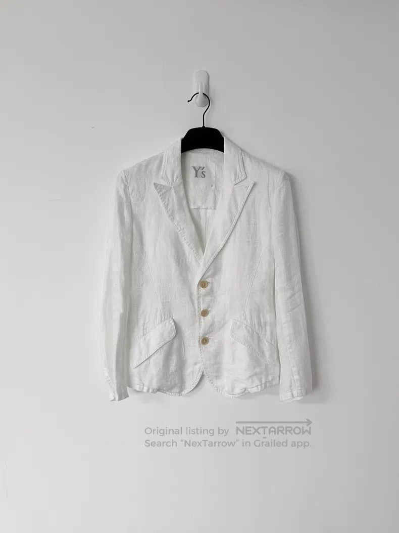 Yohji Yamamoto Yohji Yamamoto Jacquard three-dimensional texture linen bl Size S / US 4 / IT 40 - 2 Thumbnail