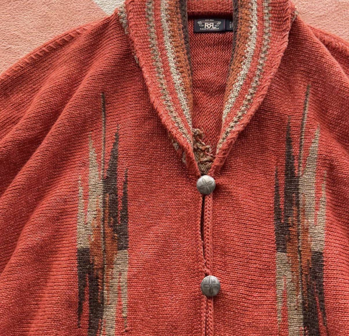 RRL Ralph Lauren RRL Ralph Lauren Double RL Southwestern Cloak Shawl K22 Size US L / EU 52-54 / 3 - 4 Thumbnail
