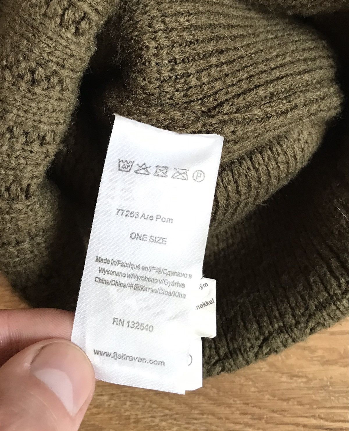 Fjallraven Fjallraven Beanie Pom Hat Acrylic Size ONE SIZE - 2 Thumbnail