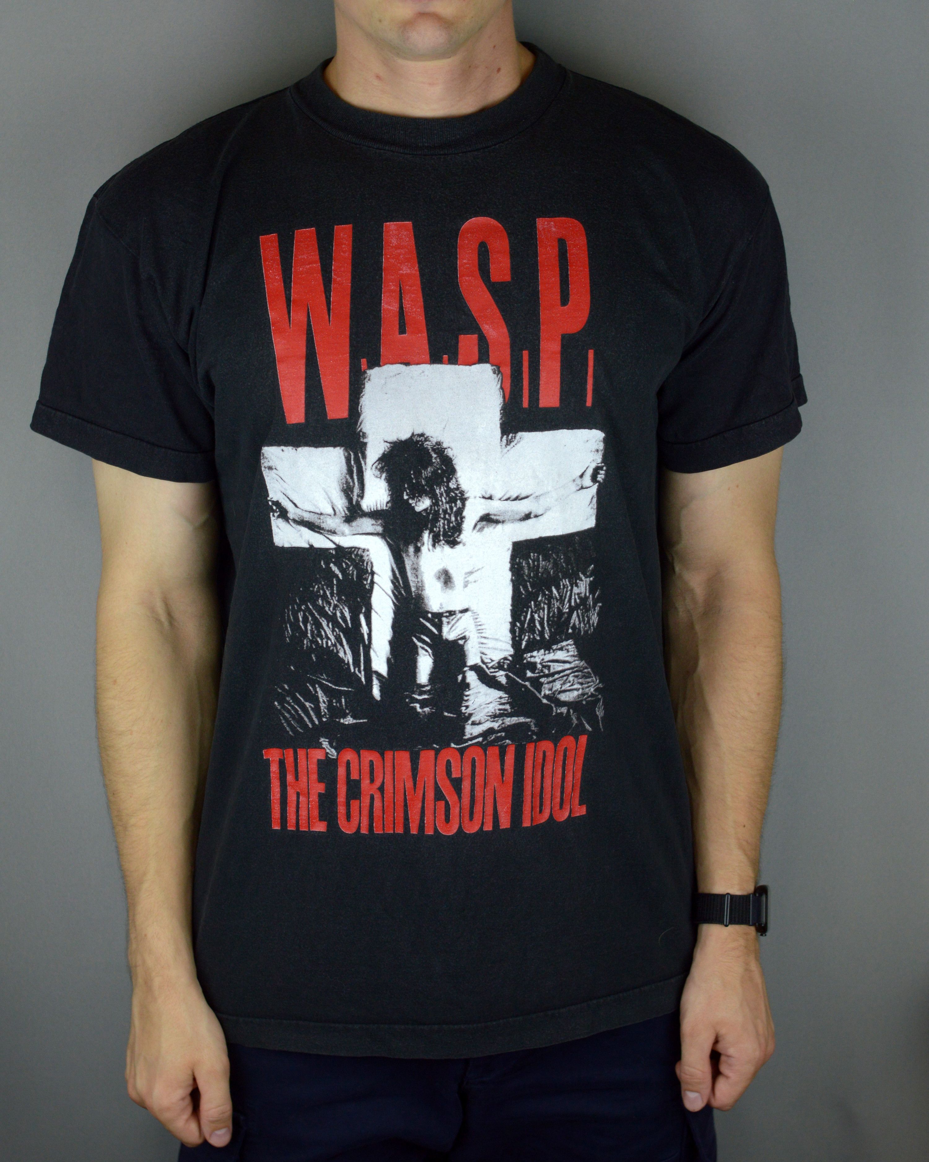Band Tees × Vintage Vintage WASP The Crimson Idol 1992 t shirt Size US XL / EU 56 / 4 - 1 Thumbnail