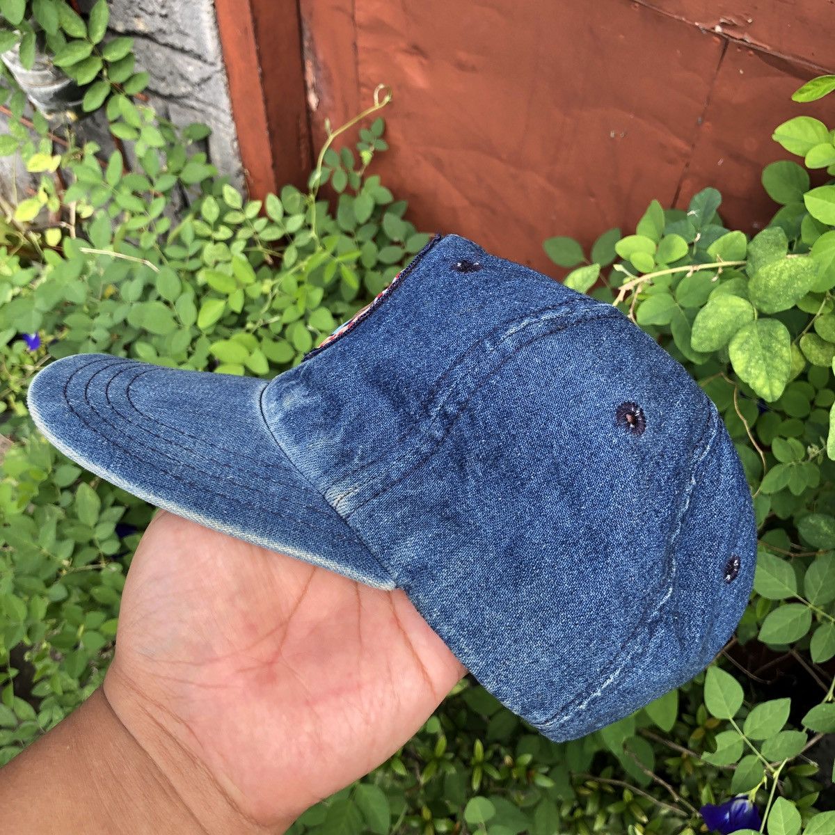 Polo Ralph Lauren × Ralph Lauren Sport × Vintage Rare vtg POLO SPORT DENIM CAP Size ONE SIZE - 3 Thumbnail