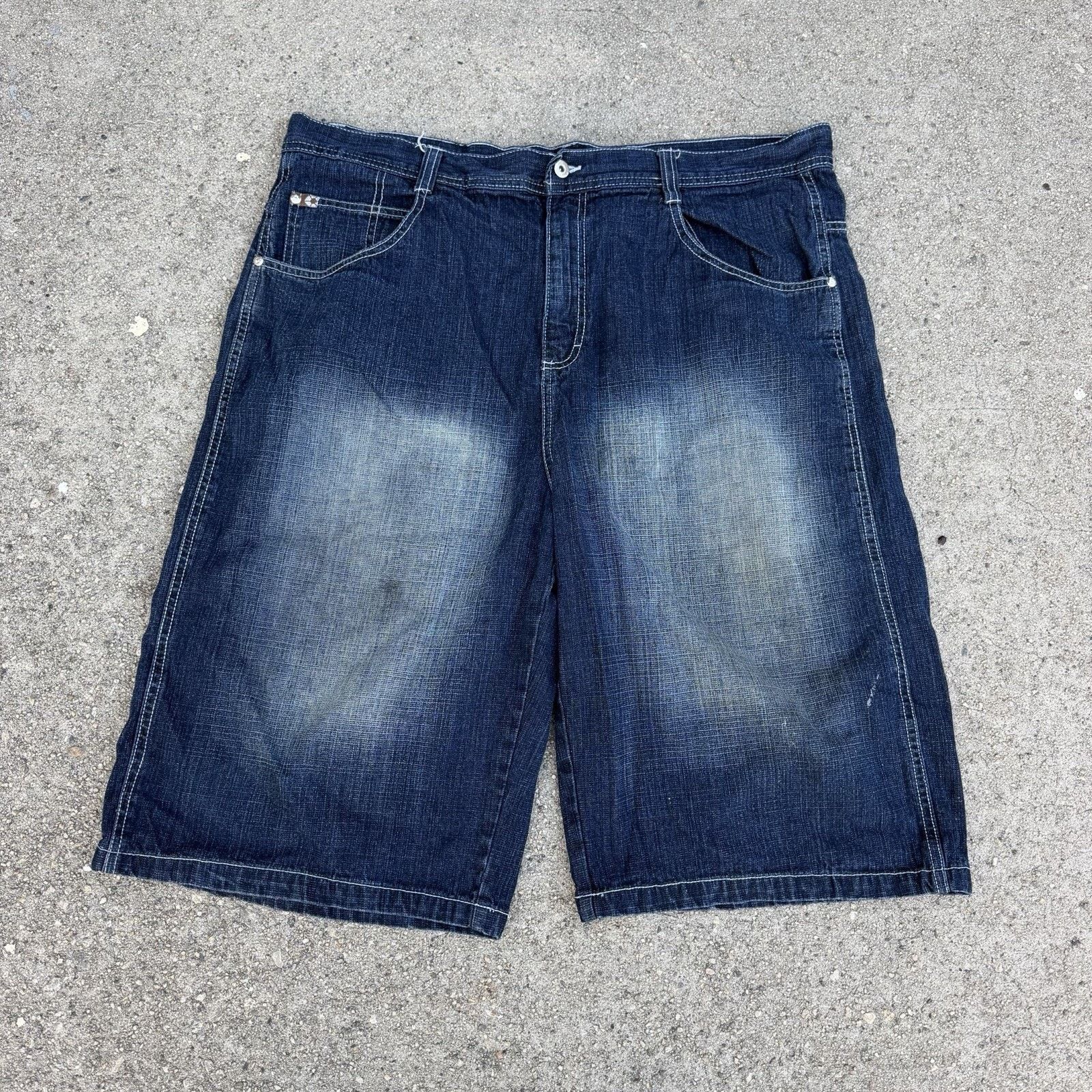 Southpole × Vintage Vintage Y2K Southpole Faded Blue Denim Shorts Size 42 Size US 42 / EU 58 - 1 Thumbnail