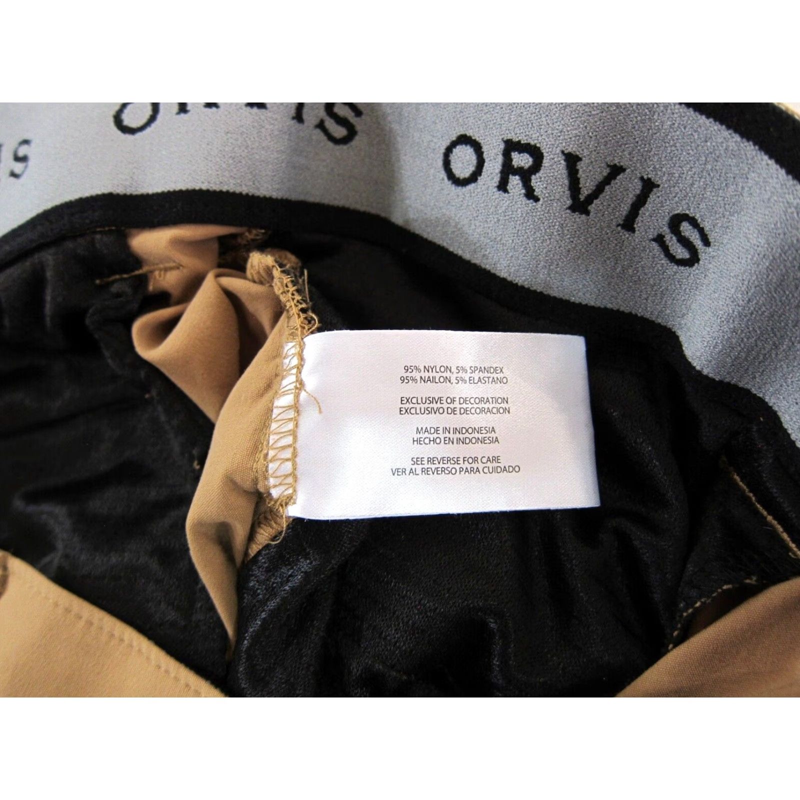 Orvis Orvis Cargo Short 32 Men's Beige Nylon Stretch Comfort Hike Fish Travel Camp Pocket Vintage 34" Waist 40" Hip 11.5" Rise 9.5" Inseam Size US 32 / EU 48 - 5 Thumbnail