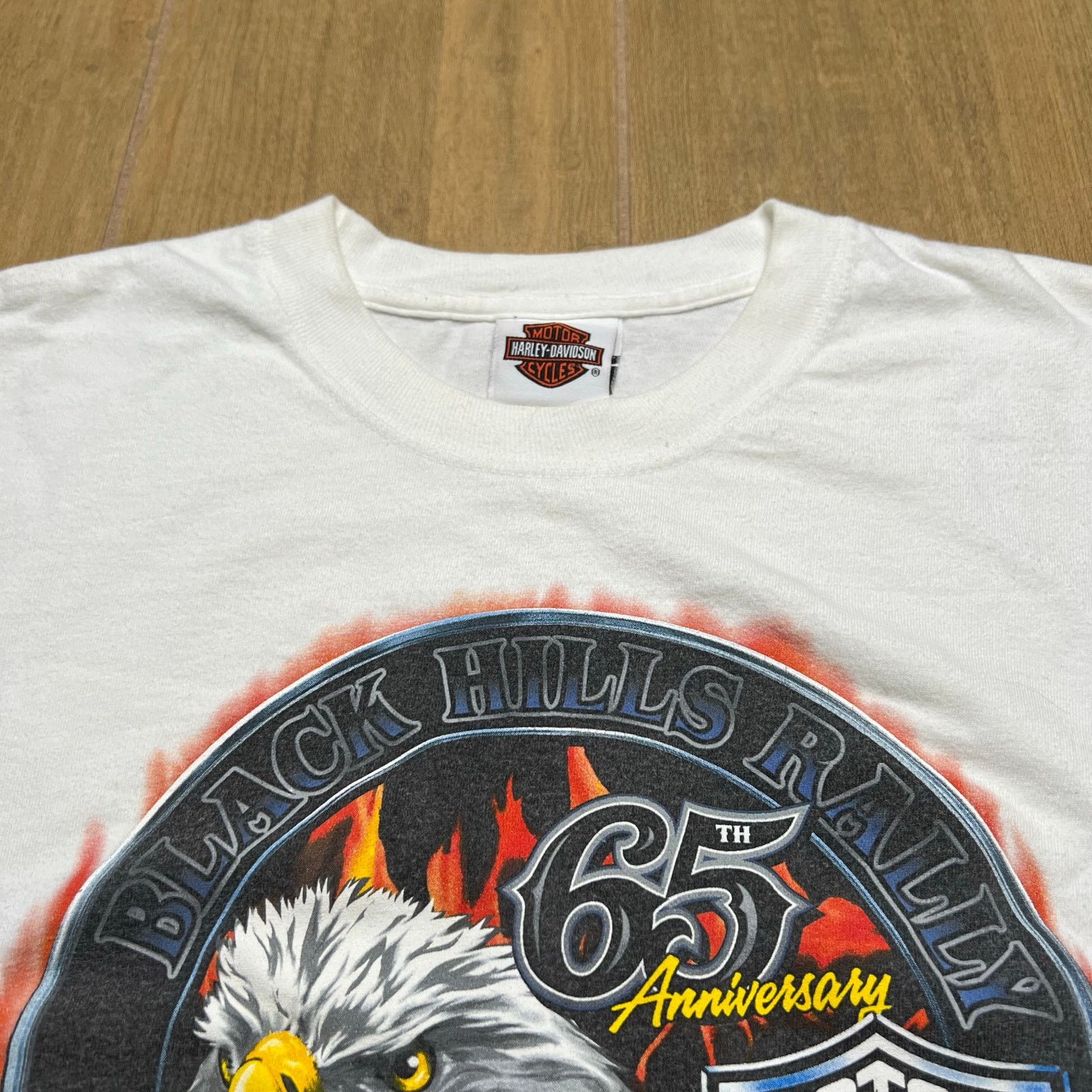 Harley Davidson Vintage Harley Davidson Eagle Flames Sturgis Long Sleeve XL Size US XL / EU 56 / 4 - 4 Thumbnail