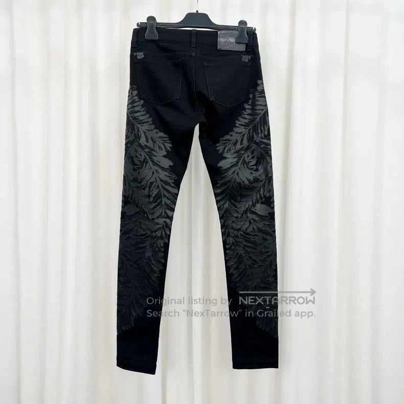 Gucci Gucci Printed leather brand letter denim trousers Size US 38 / EU 54 - 2 Thumbnail