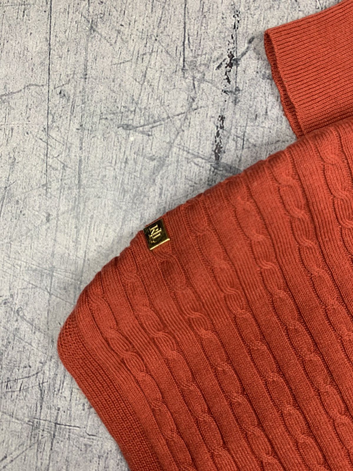 Lauren Ralph Lauren Lauren Ralph Lauren Knit Sweater Size M Orange Long Sleeve Size M / US 6-8 / IT 42-44 - 6 Thumbnail
