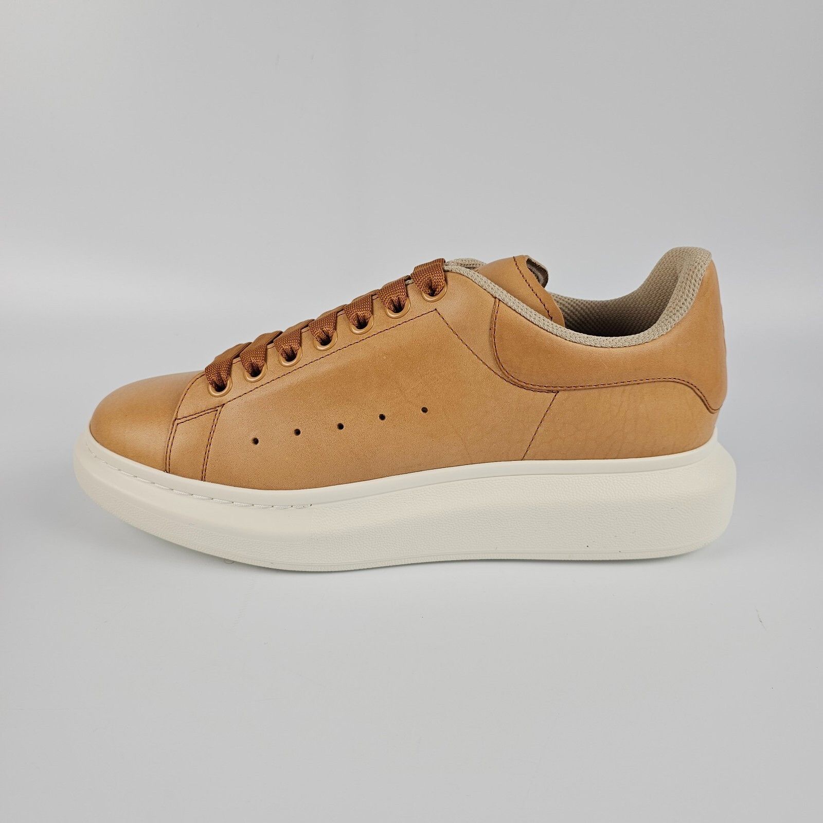 Alexander McQueen ALEXANDER MCQUEEN Oversized $830 Men's Light Brown Leather S Size US 11.5 / EU 44-45 - 4 Thumbnail
